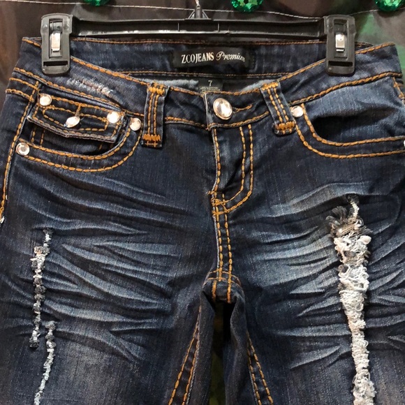 Zco Premium distressed Jeans size 7 - Picture 9 of 10